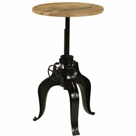 Nouveau ✨ Hommoo Table De Bar Bois De Manguier Massif 60 X (76-110) Cm HDV11265 🧨 6 Nouveau ✨ Hommoo Table De Bar Bois De Manguier Massif 60 X (76-110) Cm HDV11265 🧨 – Image 4