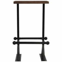 Bon marché 🛒 Hommoo Table De Bar Bois De Recuperation Massif Marron 60x60x107 Cm HDV11371 🌟 9 Bon marché 🛒 Hommoo Table De Bar Bois De Recuperation Massif Marron 60x60x107 Cm HDV11371 🌟 -Table haute Boutique 25321991 3