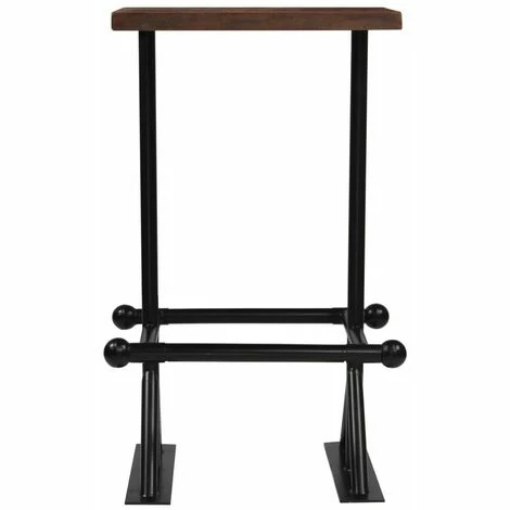 Bon marché 🛒 Hommoo Table De Bar Bois De Recuperation Massif Marron 60x60x107 Cm HDV11371 🌟 5 Bon marché 🛒 Hommoo Table De Bar Bois De Recuperation Massif Marron 60x60x107 Cm HDV11371 🌟 – Image 3