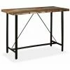 Bon marché 🎉 Hommoo Table De Bar Bois Massif De Recuperation 150 X 70 X 107 Cm HDV11430 🧨