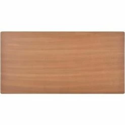 Sortie 🤩 Hommoo Table A Diner Marron 120x60x73 Cm Contreplaque Solide Et Acier HDV22236 ❤️ -Table haute Boutique 25323160 4