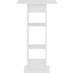 Meilleure affaire 🥰 Hommoo Table De Bar Blanc 60x60x110 Cm HDV22356 😀 -Table haute Boutique 25323173 3