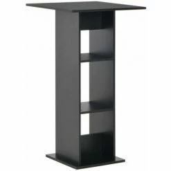 Coupon 🌟 Hommoo Table De Bar Noir 60x60x110 Cm HDV22357 🧨