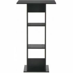 Coupon 🌟 Hommoo Table De Bar Noir 60x60x110 Cm HDV22357 🧨 -Table haute Boutique 25323189 3