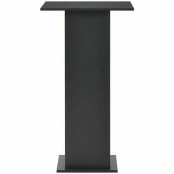 Coupon 🌟 Hommoo Table De Bar Noir 60x60x110 Cm HDV22357 🧨 -Table haute Boutique 25323189 4