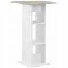 Acheter 🤩 Hommoo Table De Bar Blanc 60x60x110 Cm HDV22359 🌟 -Table haute Boutique 25323215 1