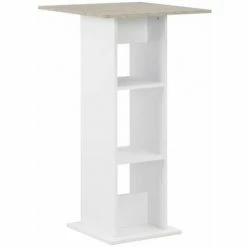 Acheter 🤩 Hommoo Table De Bar Blanc 60x60x110 Cm HDV22359 🌟
