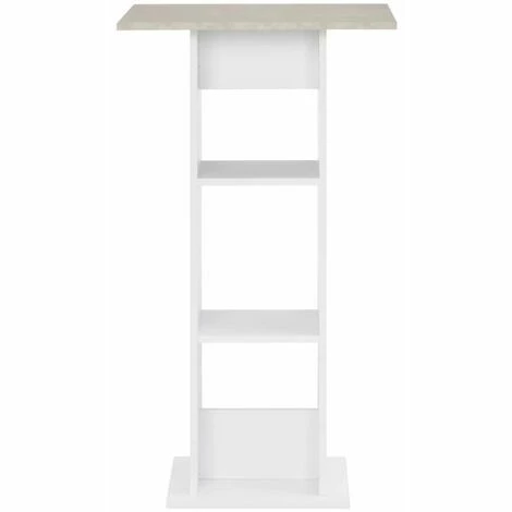 Acheter 🤩 Hommoo Table De Bar Blanc 60x60x110 Cm HDV22359 🌟 5 Acheter 🤩 Hommoo Table De Bar Blanc 60x60x110 Cm HDV22359 🌟 – Image 3