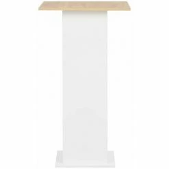 Meilleure vente 😀 Hommoo Table De Bar Blanc 60x60x110 Cm HDV22360 🎉 -Table haute Boutique 25323232 4