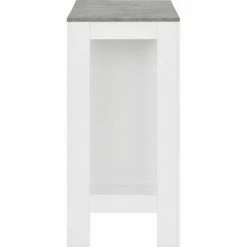 Top 10 🤩 Hommoo Table De Bar Avec Etagere Blanc 110x50x103 Cm HDV22365 🎁 -Table haute Boutique 25323307 4