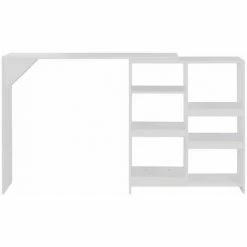 Tout neuf 🎁 Hommoo Table De Bar Avec Tablette Amovible Blanc 138 X 40 X 120 Cm HDV22373 🔥 10 Tout neuf 🎁 Hommoo Table De Bar Avec Tablette Amovible Blanc 138 X 40 X 120 Cm HDV22373 🔥 -Table haute Boutique 25323408 4