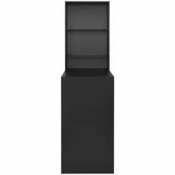 Les meilleures critiques de ❤️ Hommoo Table De Bar Avec Armoire Noir 115 X 59 X 200 Cm HDV22379 ⌛ -Table haute Boutique 25323487 5