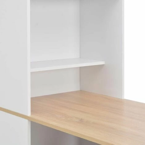 Promo ✔️ Hommoo Table De Bar Avec Armoire Blanc 115 X 59 X 200 Cm HDV22381 🧨 7 Promo ✔️ Hommoo Table De Bar Avec Armoire Blanc 115 X 59 X 200 Cm HDV22381 🧨 – Image 5