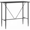 Coupon ⭐ Hommoo Table De Bar Noir 120x60x110 Cm MDF HDV23143 ✔️