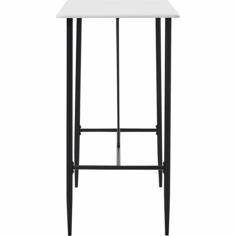 Remise ✔️ Hommoo Table De Bar Blanc 120 X 60 X 110 Cm MDF HDV23144 😍 5 Remise ✔️ Hommoo Table De Bar Blanc 120 X 60 X 110 Cm MDF HDV23144 😍 – Image 3