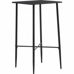 Top 10 👍 Hommoo Table De Bar Noir 60x60x111 Cm MDF HDV23146 😍