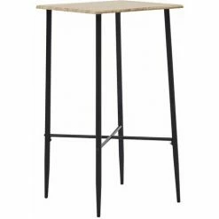 Les meilleures critiques de 🔔 Hommoo Table De Bar Chene 60 X 60 X 111 Cm MDF HDV23148 😉