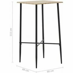 Les meilleures critiques de 🔔 Hommoo Table De Bar Chene 60 X 60 X 111 Cm MDF HDV23148 😉 11 Les meilleures critiques de 🔔 Hommoo Table De Bar Chene 60 X 60 X 111 Cm MDF HDV23148 😉 -Table haute Boutique 25323554 5