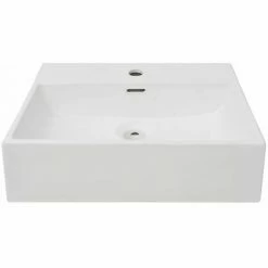 Coupon 🎁 ASUPERMALL Vasque Avec Trou De Robinet En Ceramique Blanc 51,5x38,5x15 Cm ⭐ -Table haute Boutique 25814350 5