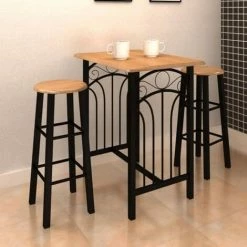 Meilleur prix 👏 TRUE DEAL Lot D'une Table Haute De Bar Avec 2 Tabourets ''phoenix'' 🛒 9 Meilleur prix 👏 TRUE DEAL Lot D'une Table Haute De Bar Avec 2 Tabourets ''phoenix'' 🛒 -Table haute Boutique 26218040 3