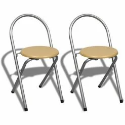Grosses soldes 🤩 TRUE DEAL Jeu De Bar Petit-déjeuner Pliable Avec 2 Chaises 🧨 -Table haute Boutique 26218536 5