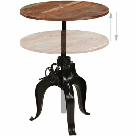 Acheter 🔔 TRUE DEAL Table De Bar Bois De Récupération Massif 75 X (76-110) Cm ⌛ 5 Acheter 🔔 TRUE DEAL Table De Bar Bois De Récupération Massif 75 X (76-110) Cm ⌛ – Image 3