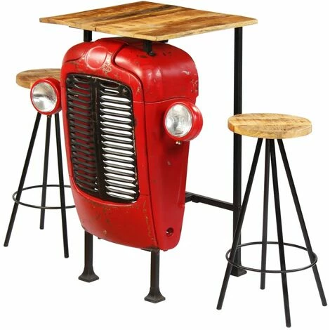 Nouveau 🌟 TRUE DEAL Meuble De Bar 3 Pcs Bois Massif De Manguier 60x60x107 Cm 💯 4 Nouveau 🌟 TRUE DEAL Meuble De Bar 3 Pcs Bois Massif De Manguier 60x60x107 Cm 💯 – Image 2