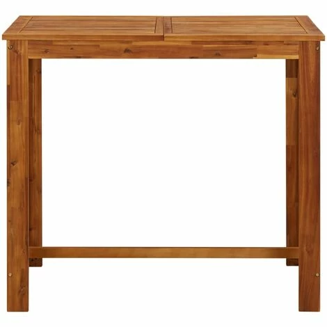 Tout neuf ✨ TRUE DEAL Table De Bar Bois D'acacia Massif 120 X 60 X 105 Cm 👍 4 Tout neuf ✨ TRUE DEAL Table De Bar Bois D'acacia Massif 120 X 60 X 105 Cm 👍 – Image 2