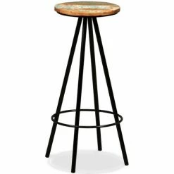 Meilleur prix 😍 TRUE DEAL Ensemble De Bar 3 Pcs Bois De Récupération Massif ⭐ -Table haute Boutique 26265599 5