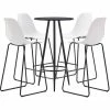 Remise ✔️ TRUE DEAL Ensemble De Bar 5 Pcs Plastique Blanc 🎉 -Table haute Boutique 26269075 1