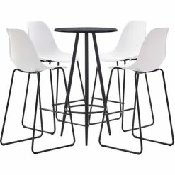 Remise ✔️ TRUE DEAL Ensemble De Bar 5 Pcs Plastique Blanc 🎉