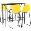 Coupon 🔥 TRUE DEAL Ensemble De Bar 5 Pcs Plastique Jaune 🥰