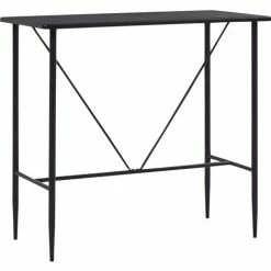 Budget ⌛ TRUE DEAL Ensemble De Bar 5 Pcs Similicuir Noir ⌛ -Table haute Boutique 26269183 2