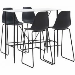 Meilleure affaire 👍 TRUE DEAL Ensemble De Bar 5 Pcs Plastique Noir 🎁