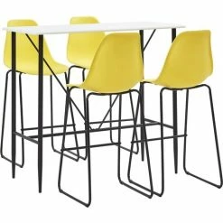 Acheter ⌛ TRUE DEAL Ensemble De Bar 5 Pcs Plastique Jaune 🔥