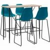 De gros 🎉 TRUE DEAL Ensemble De Bar 5 Pcs Plastique Turquoise 🌟 1 De gros 🎉 TRUE DEAL Ensemble De Bar 5 Pcs Plastique Turquoise 🌟 -Table haute Boutique 26269225 1