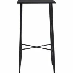 Budget 😀 TRUE DEAL Ensemble De Bar 5 Pcs Plastique Noir ⌛ -Table haute Boutique 26269263 3