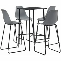 Les meilleures critiques de 😍 TRUE DEAL Ensemble De Bar 5 Pcs Plastique Gris ⭐