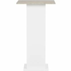 Meilleure affaire 🛒 TRUE DEAL Table De Bar Blanc 60x60x110 Cm 🤩 -Table haute Boutique 26269513 3