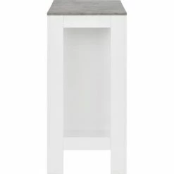 Meilleure vente 🧨 TRUE DEAL Table De Bar Avec étagère Blanc 110x50x103 Cm 😍 10 Meilleure vente 🧨 TRUE DEAL Table De Bar Avec étagère Blanc 110x50x103 Cm 😍 -Table haute Boutique 26269527 4