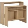 De gros 🛒 TRUE DEAL Table De Bar Avec 2 Dessus De Table Chêne 130 X 40 X 120 Cm 👏 -Table haute Boutique 26269544 1