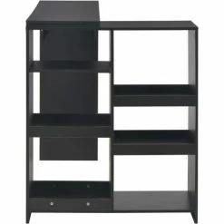 Grosses soldes 🔥 TRUE DEAL Table De Bar Avec Tablette Amovible Noir 138 X 40 X 120 Cm 🔔 -Table haute Boutique 26269558 4