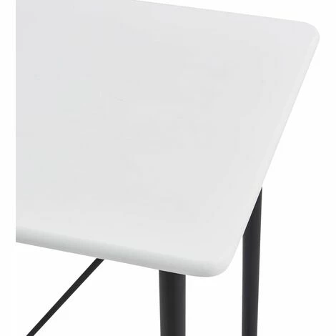 De gros 💯 TRUE DEAL Table De Bar Blanc 120 X 60 X 110 Cm MDF 🧨 7 De gros 💯 TRUE DEAL Table De Bar Blanc 120 X 60 X 110 Cm MDF 🧨 – Image 5