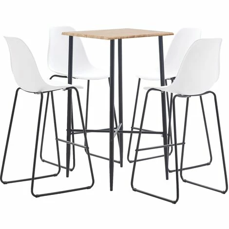 Coupon 🔔 TRUE DEAL Ensemble De Bar 5 Pcs Plastique Blanc 🧨 3 Coupon 🔔 TRUE DEAL Ensemble De Bar 5 Pcs Plastique Blanc 🧨