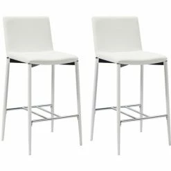 Tout neuf ✔️ YOUTHUP Ensemble De Bar 3 Pcs Similicuir Blanc - Blanc ⭐ 11 Tout neuf ✔️ YOUTHUP Ensemble De Bar 3 Pcs Similicuir Blanc - Blanc ⭐ -Table haute Boutique 26528507 5