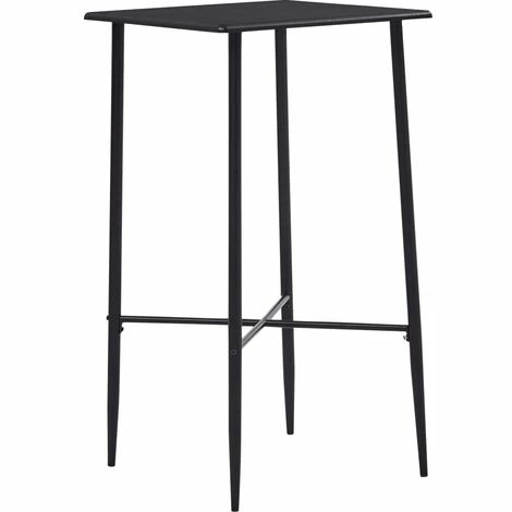 Le moins cher ❤️ YOUTHUP Table De Bar Noir 60x60x111 Cm MDF - Noir ✨ 3 Le moins cher ❤️ YOUTHUP Table De Bar Noir 60x60x111 Cm MDF - Noir ✨