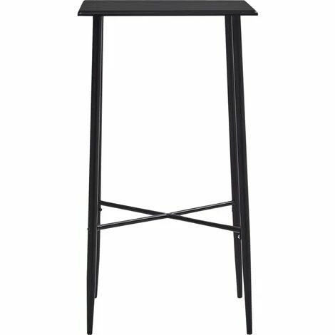 Le moins cher ❤️ YOUTHUP Table De Bar Noir 60x60x111 Cm MDF - Noir ✨ 4 Le moins cher ❤️ YOUTHUP Table De Bar Noir 60x60x111 Cm MDF - Noir ✨ – Image 2