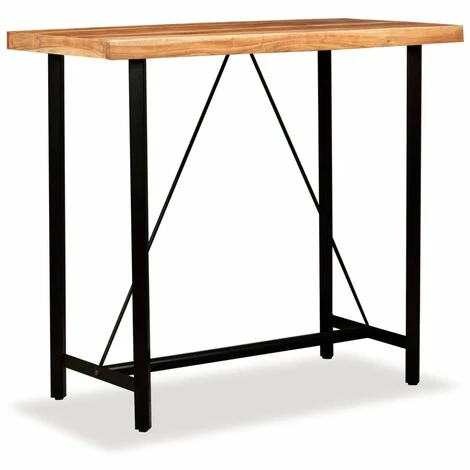 Coupon ✔️ TRUE DEAL Ensemble De Bar 5 Pcs Bois D'acacia Massif Et Cuir Véritable 🔔 4 Coupon ✔️ TRUE DEAL Ensemble De Bar 5 Pcs Bois D'acacia Massif Et Cuir Véritable 🔔 – Image 2