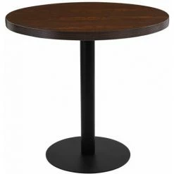 Meilleure affaire 👍 TRUE DEAL Table De Bistro Marron Foncé 80 Cm MDF 💯