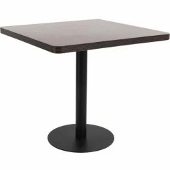 Vente flash ⌛ TRUE DEAL Table De Bistro Marron Foncé 80x80 Cm MDF 💯